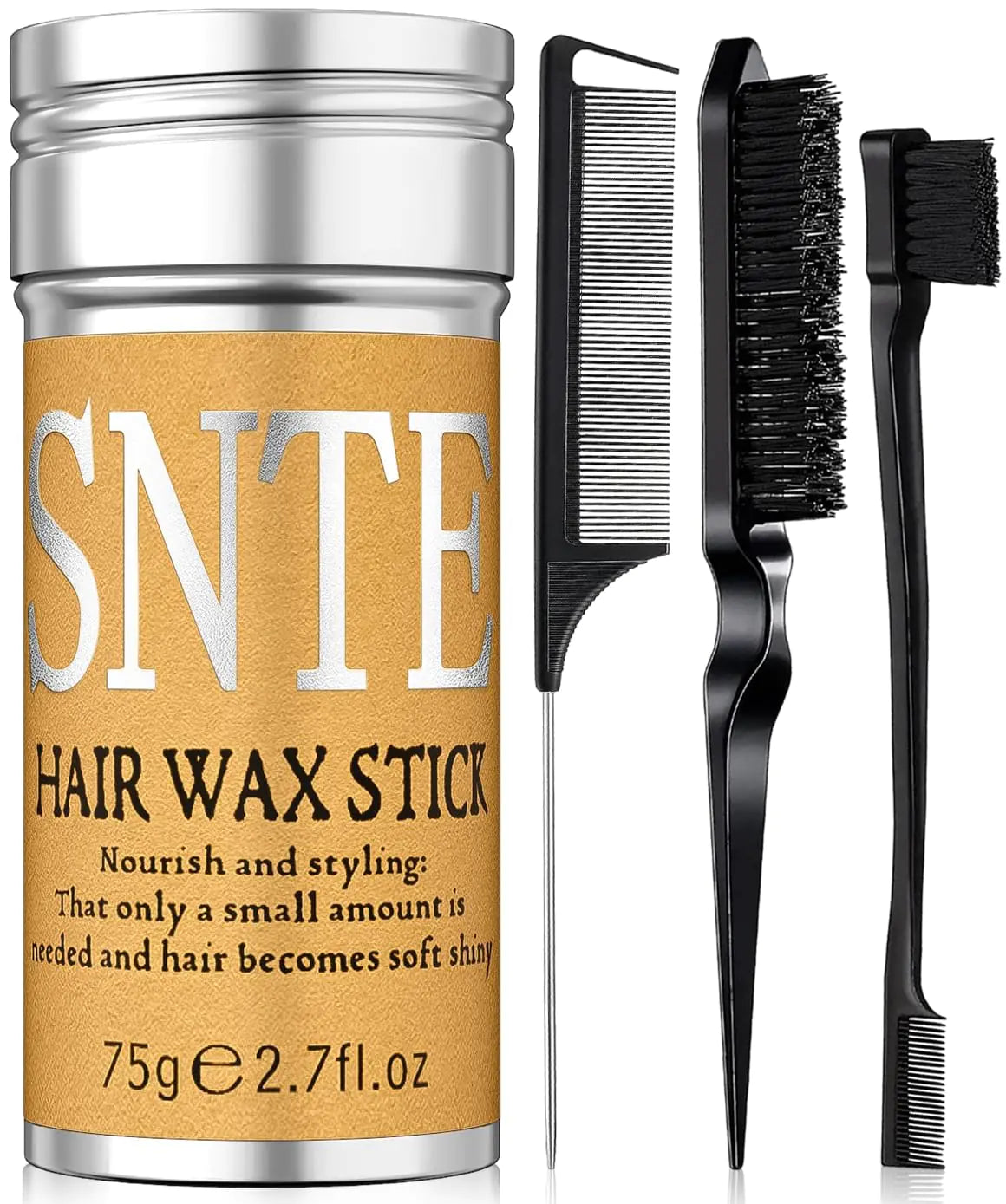Slick Back Hair Brush Set: Hair Wax