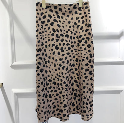 Leopard Print Skirt, Mermaid Skirt, A-Line Skirt