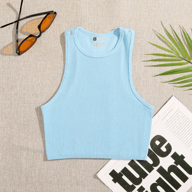 Women Workout Tank Top blue M