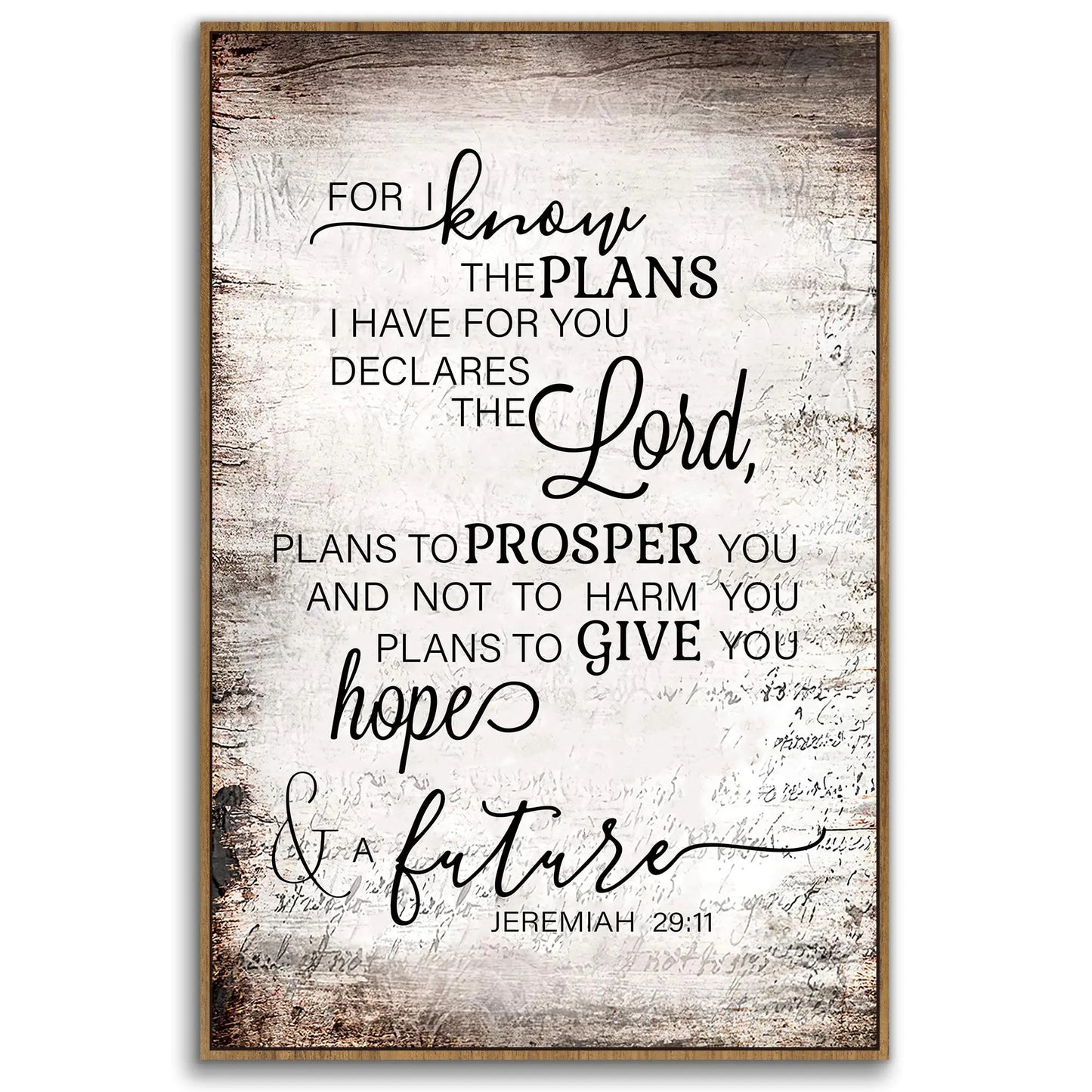 Jeremiah 29:11 Wall Art Framed
