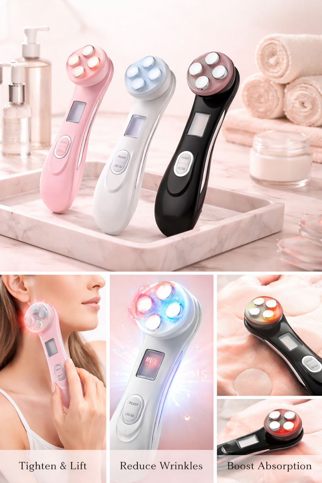 GlowLift EMS Facial Wand