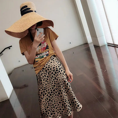 Leopard Print Skirt, Mermaid Skirt, A-Line Skirt