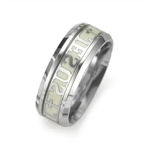 Glow in the Dark Christian Jesus Ring