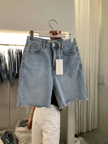 Loose Casual Women's Five-Point Denim Shorts