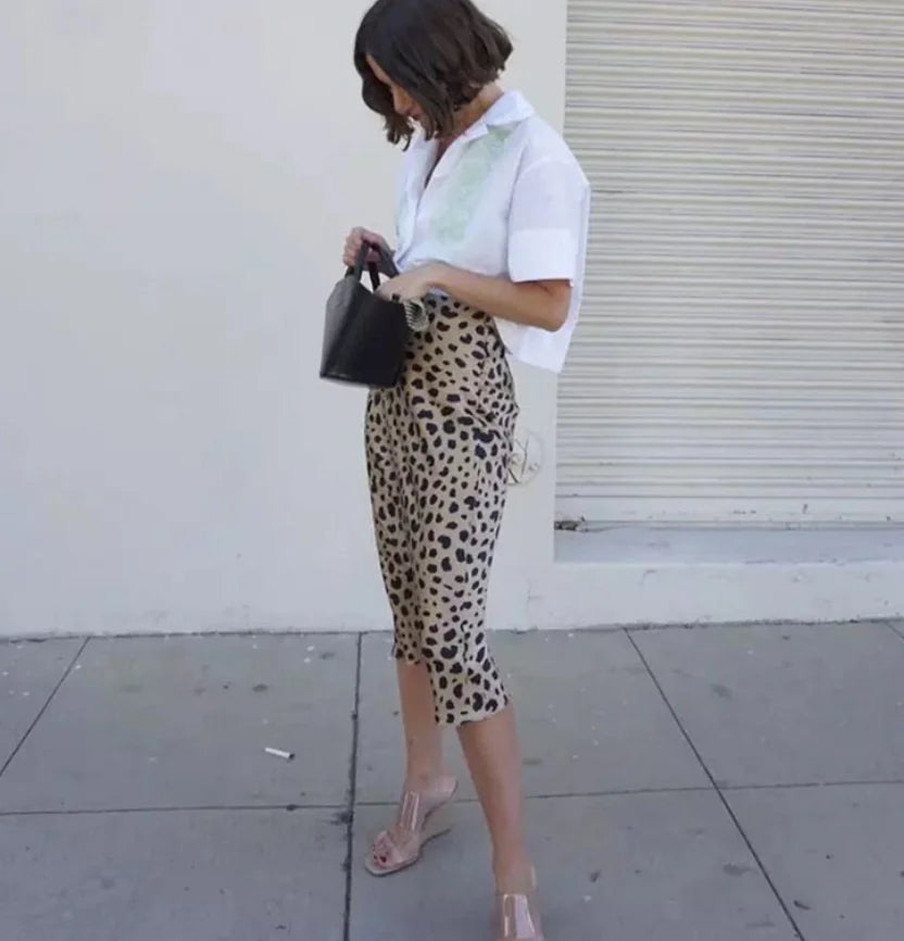 Leopard Print Skirt, Mermaid Skirt, A-Line Skirt
