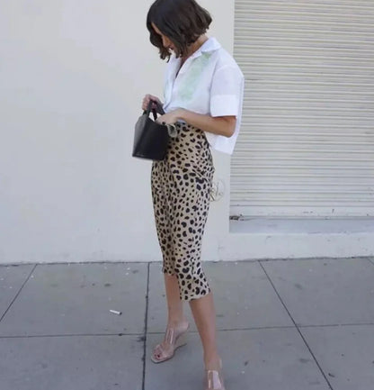 Leopard Print Skirt, Mermaid Skirt, A-Line Skirt