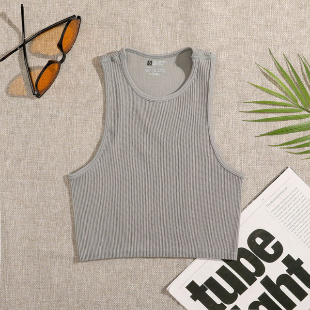 Women Workout Tank Top gray M