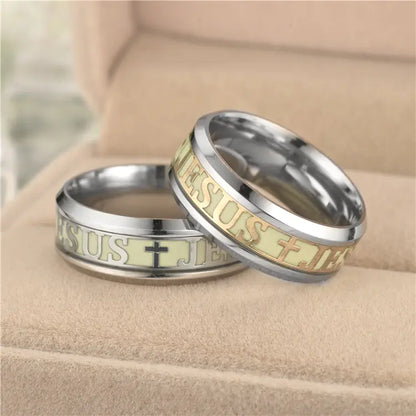 Glow in the Dark Christian Jesus Ring