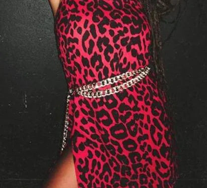 Adjustable Metal Chunky Chain Belt for Women’s Fashion