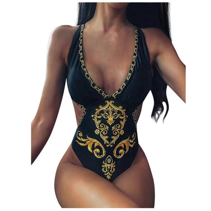 Baroque Print Swimsuit