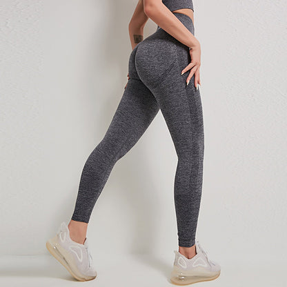 Fitness Running Yoga Pants 04 Leggings Gray M