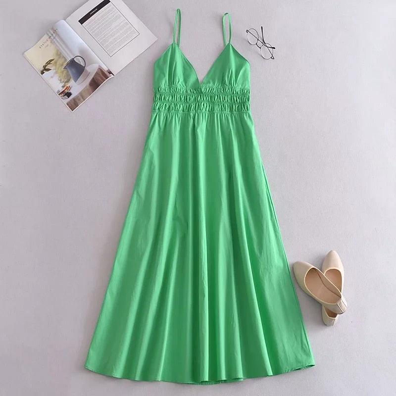 Long Maxi Dress Green PP