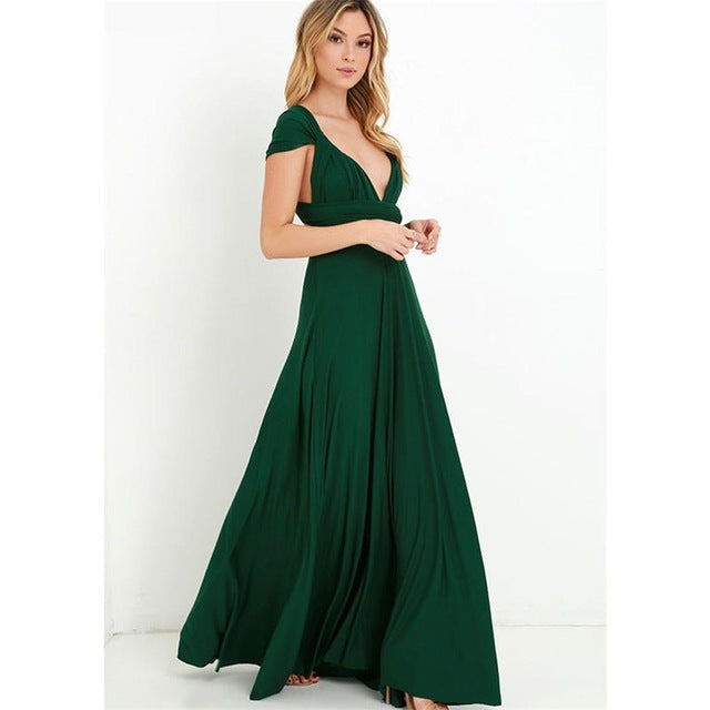 Wrap Dress Green L